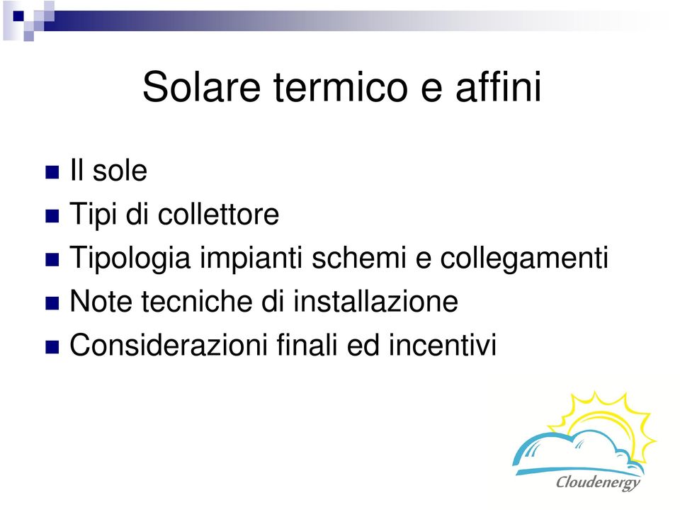 collegamenti Note tecniche di