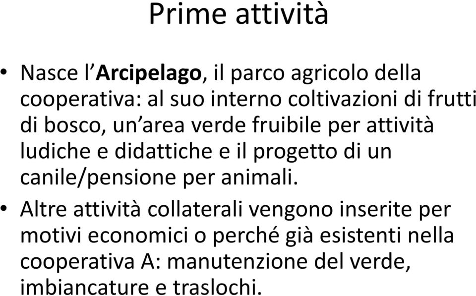 progetto di un canile/pensione per animali.