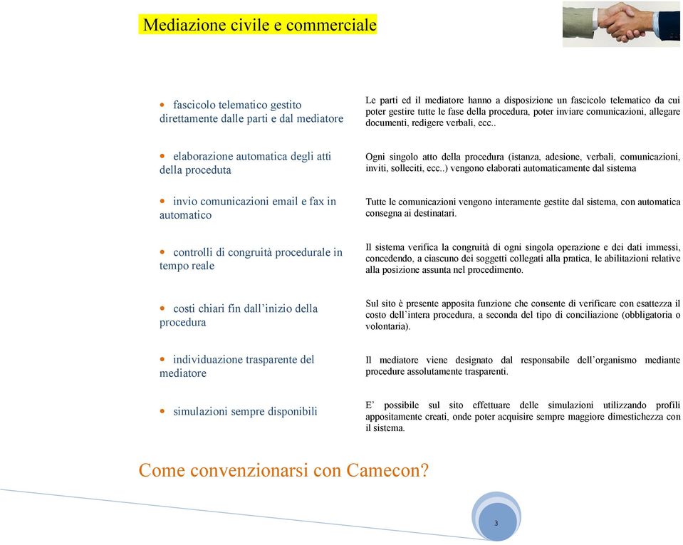 . elaborazione automatica degli atti della proceduta invio comunicazioni email e fax in automatico Ogni singolo atto della procedura (istanza, adesione, verbali, comunicazioni, inviti, solleciti, ecc.