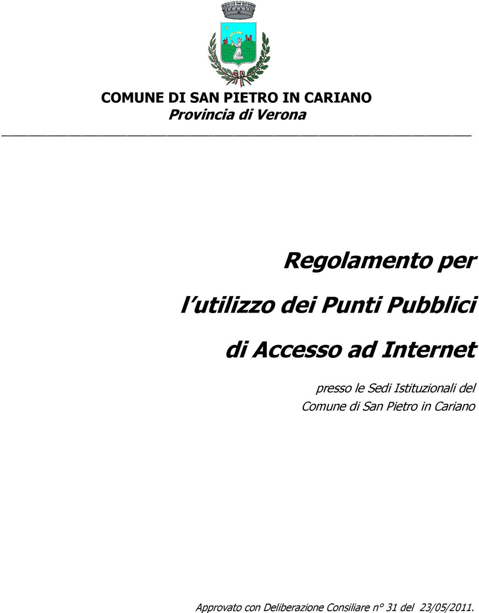 Istituzionali del Comune di San Pietro in Cariano