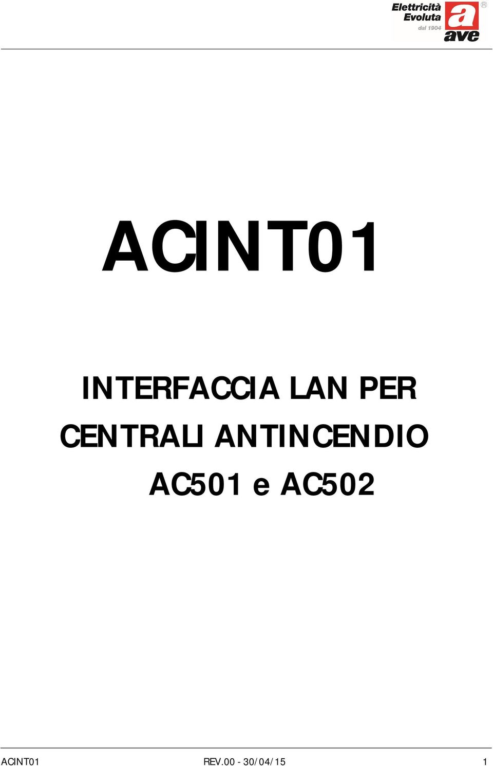 ANTINCENDIO AC501 e