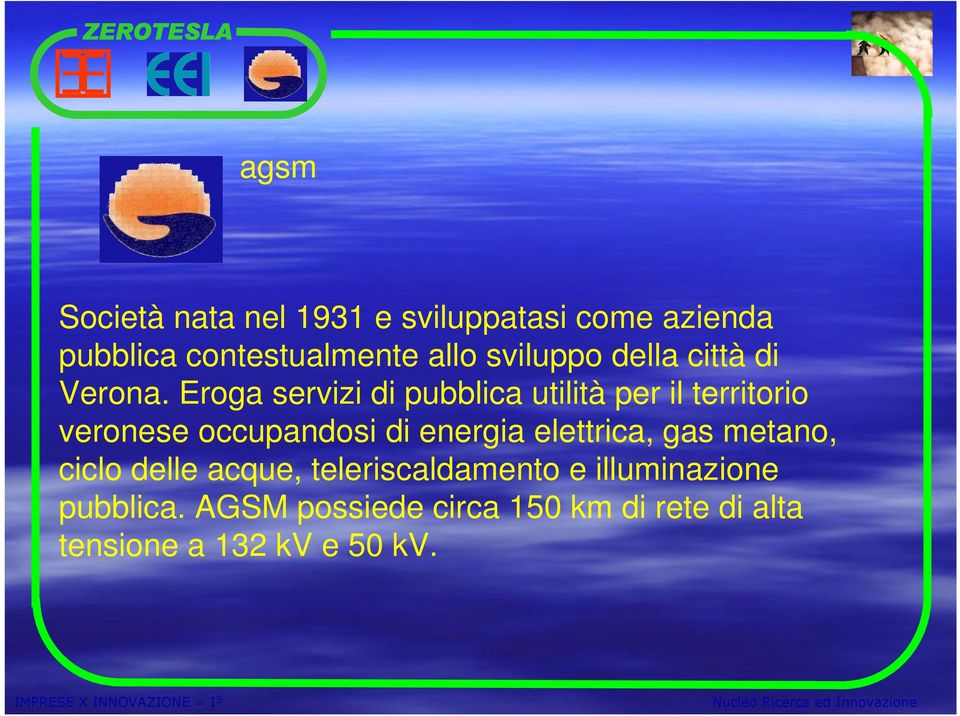 Eroga servizi di pubblica utilità per il territorio veronese occupandosi di energia