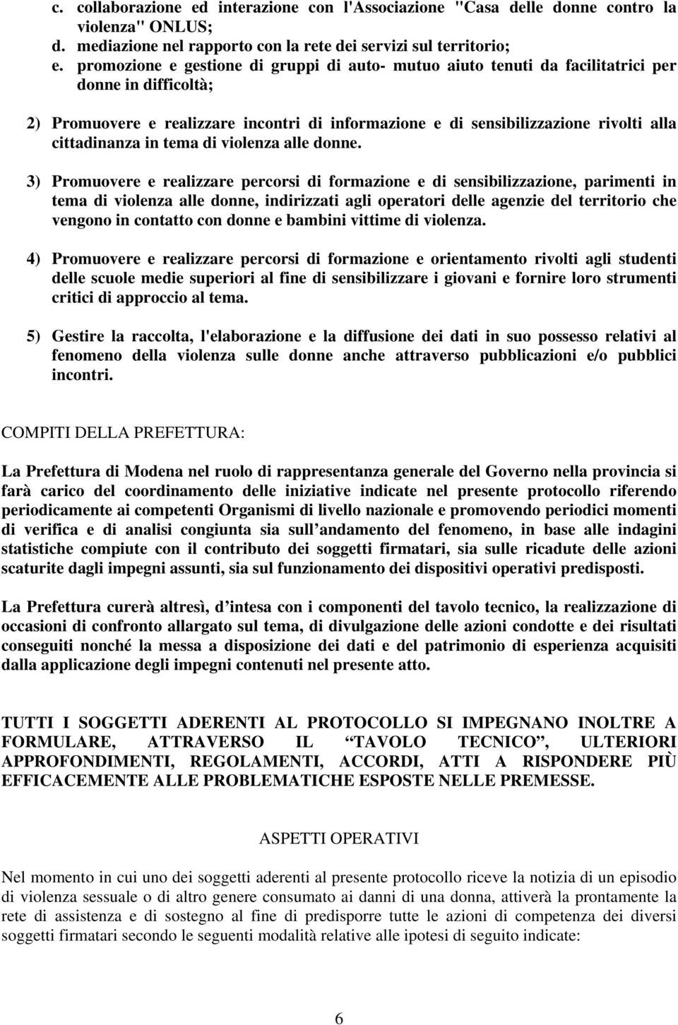 cittadinanza in tema di violenza alle donne.