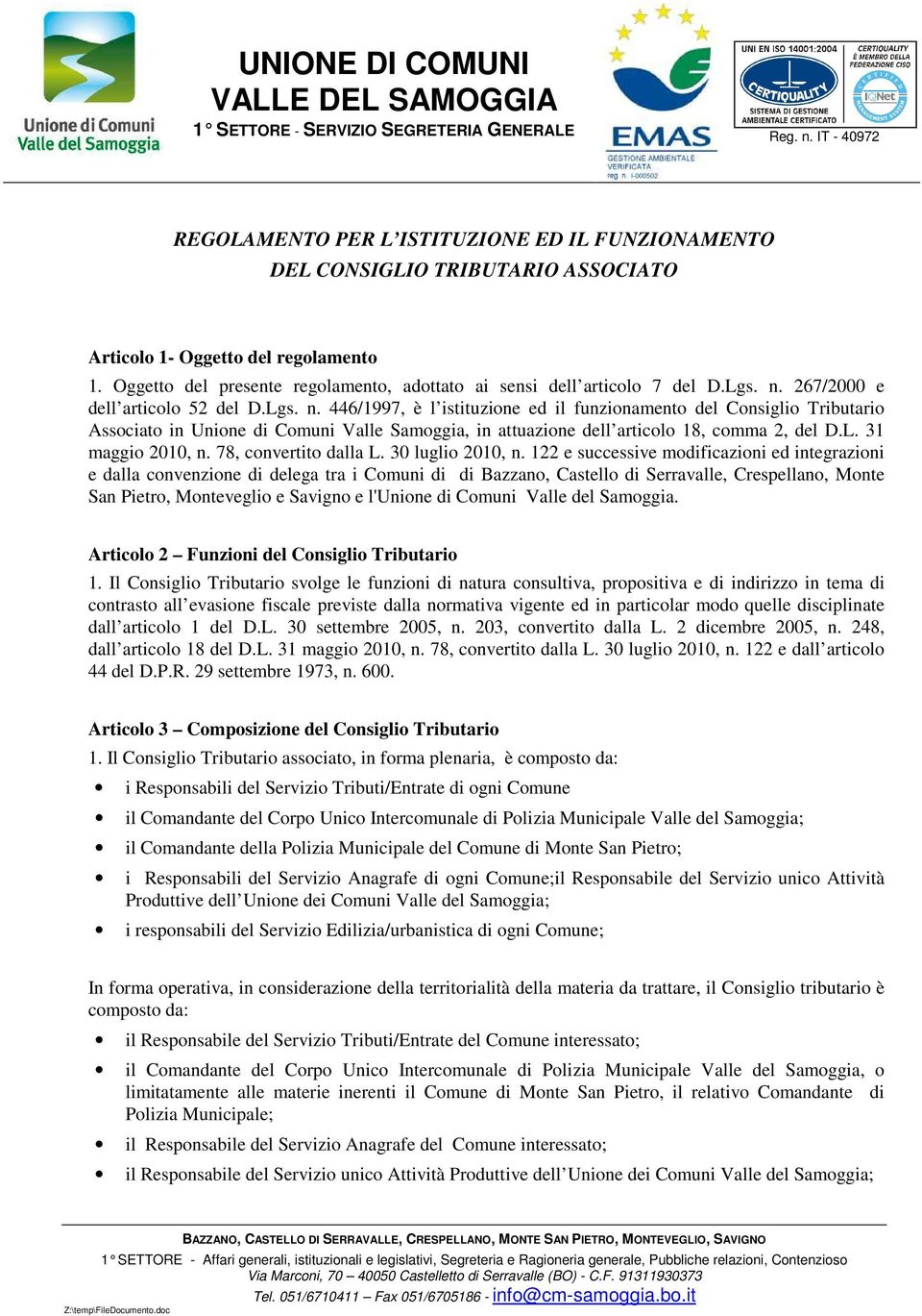 L. 31 maggio 2010, n. 78, convertito dalla L. 30 luglio 2010, n.