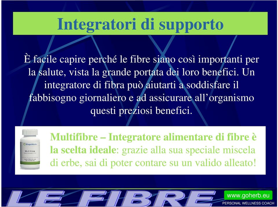 Un integratore di fibra può aiutarti a soddisfare il fabbisogno giornaliero e ad assicurare all