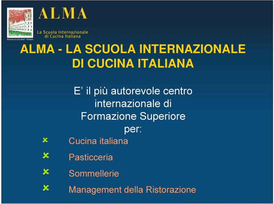 internazionale di Formazione Superiore per: