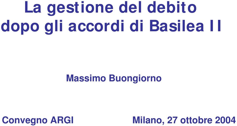 Massimo Buongiorno Convegno