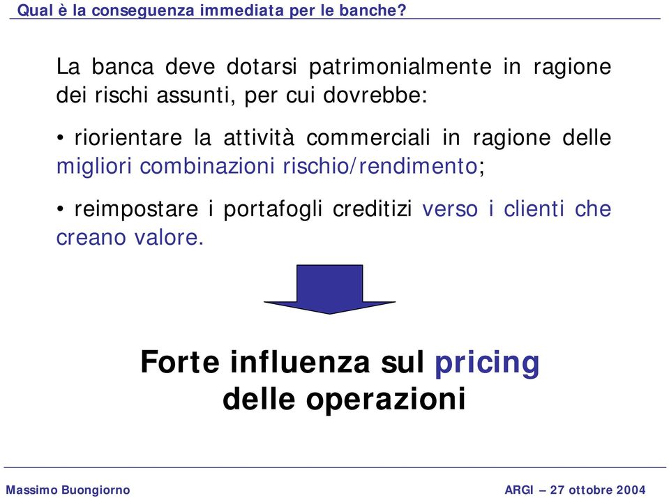 dovrebbe: riorientare la attività commerciali in ragione delle migliori combinazioni