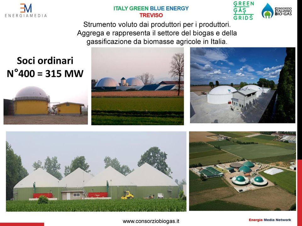 Aggrega e rappresenta il settore del biogas