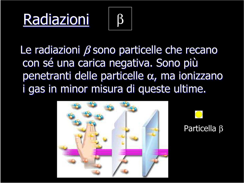 Sono più penetranti delle particelle α,, ma