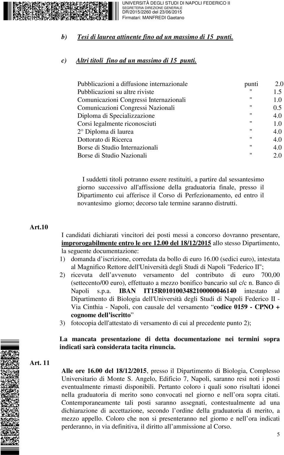 0 Dottorato di Ricerca " 4.0 Borse di Studio Internazionali " 4.0 Borse di Studio Nazionali " 2.