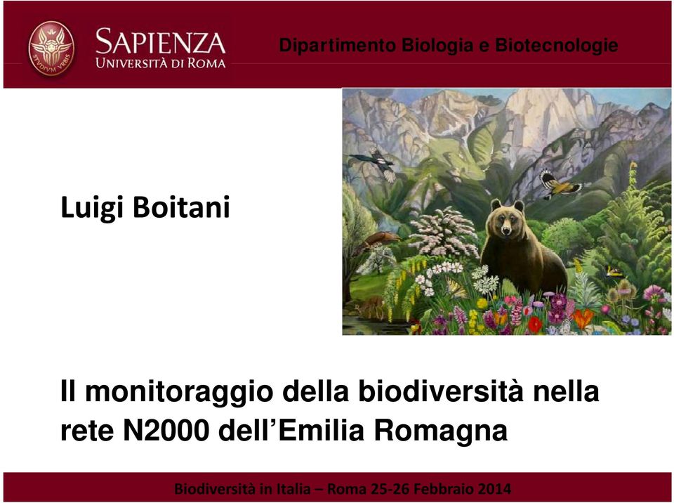 biodiversità nella rete N2000 dell Emilia