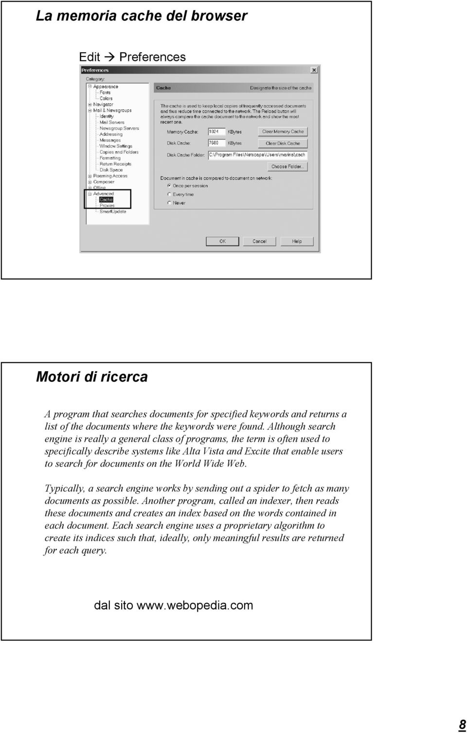 Wide Web. Typically, a search engine works by sending out a spider to fetch as many documents as possible.