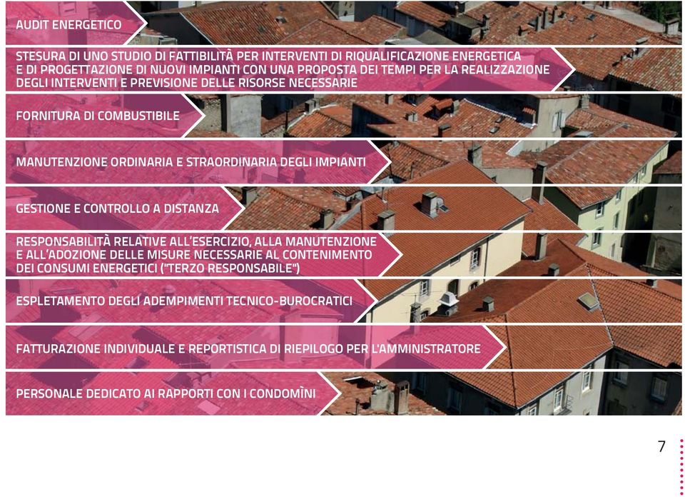 A DISTANZA RESPONSABILITÀ RELATIVE ALL ESERCIZIO, ALLA MANUTENZIONE E ALL ADOZIONE DELLE MISURE NECESSARIE AL CONTENIMENTO DEI CONSUMI ENERGETICI ("TERZO RESPONSABILE")