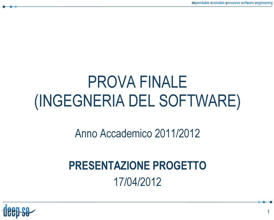 Accademico 2011/2012