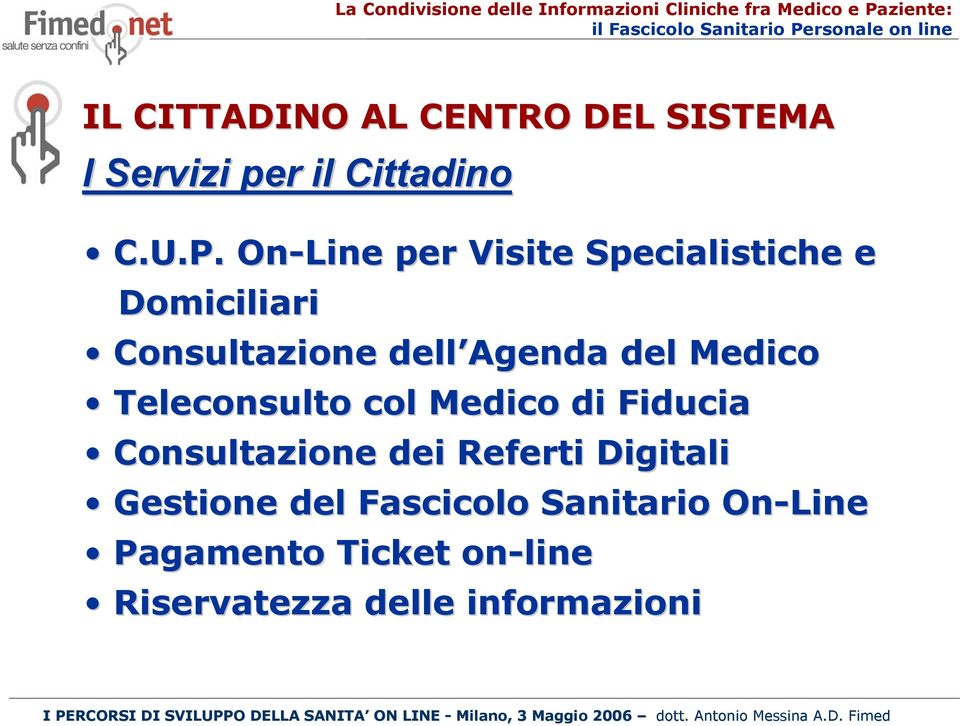 Medico Teleconsulto col Medico di Fiducia Consultazione dei Referti Digitali