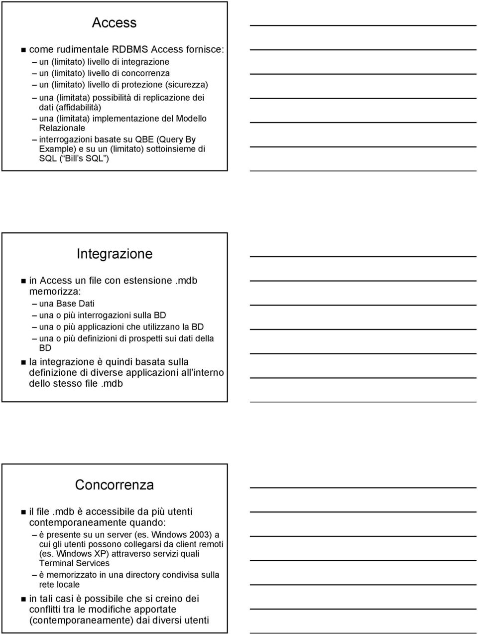 Integrazione in Access un file con estensione.