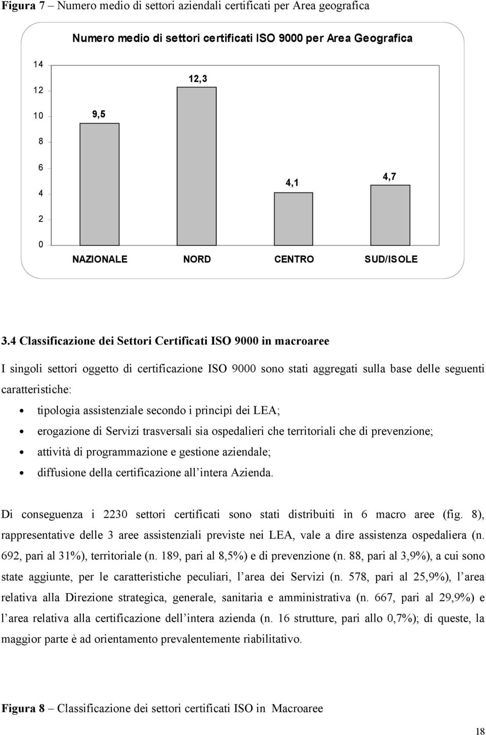 4 Classificazione dei Settori Certificati ISO 9000 in macroaree I singoli settori oggetto di certificazione ISO 9000 sono stati aggregati sulla base delle seguenti caratteristiche: tipologia