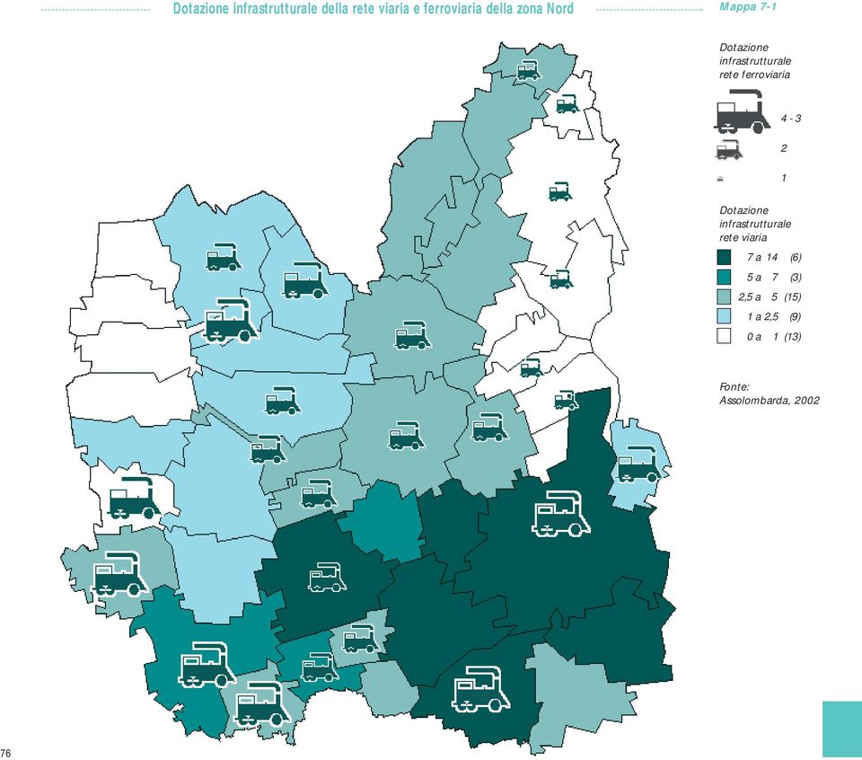 ferroviaria 4-3 2 1 Dotazione infrastrutturale rete viaria 7