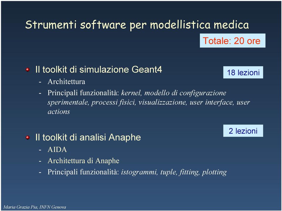 fisici, visualizzazione, user interface, user actions Il toolkit di analisi Anaphe - AIDA -