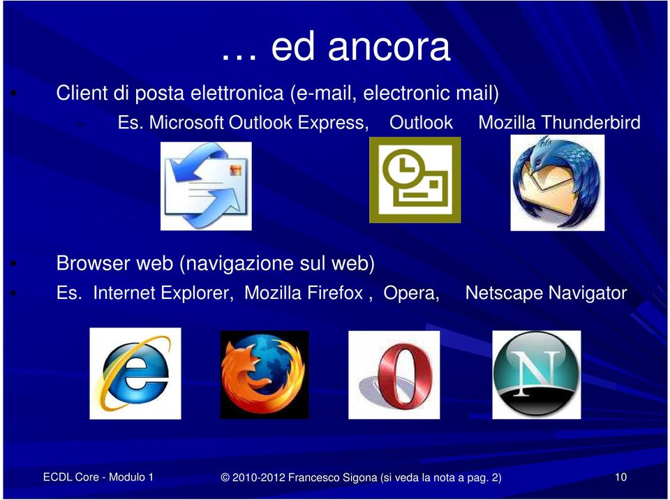 (navigazione sul web) Es.