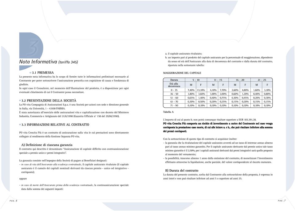 fondatezza di giudizio. In ogni caso il Consulente, nel momento dell'illustrazione del prodotto, è a disposizione per ogni eventuale chiarimento di cui il Contraente possa necessitare. 3.