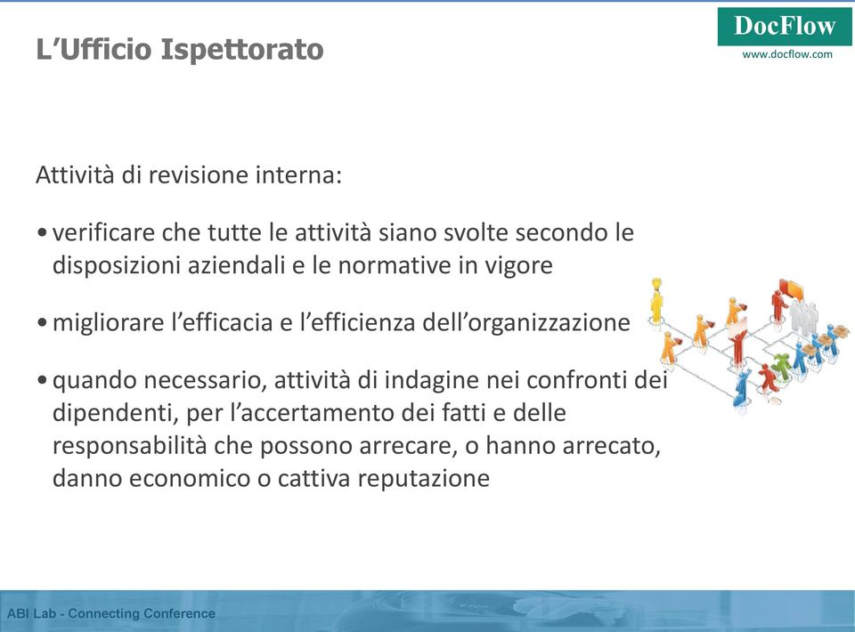 organizzazione quando necessario, attività di indagine nei confronti dei dipendenti, per l accertamento