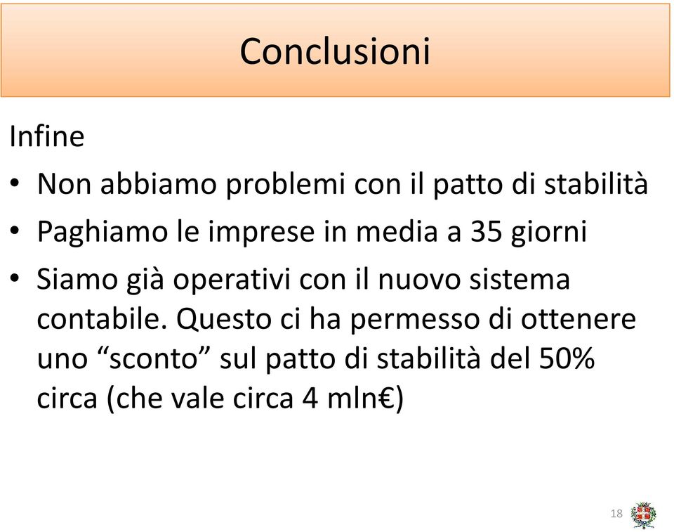 il nuovo sistema contabile.