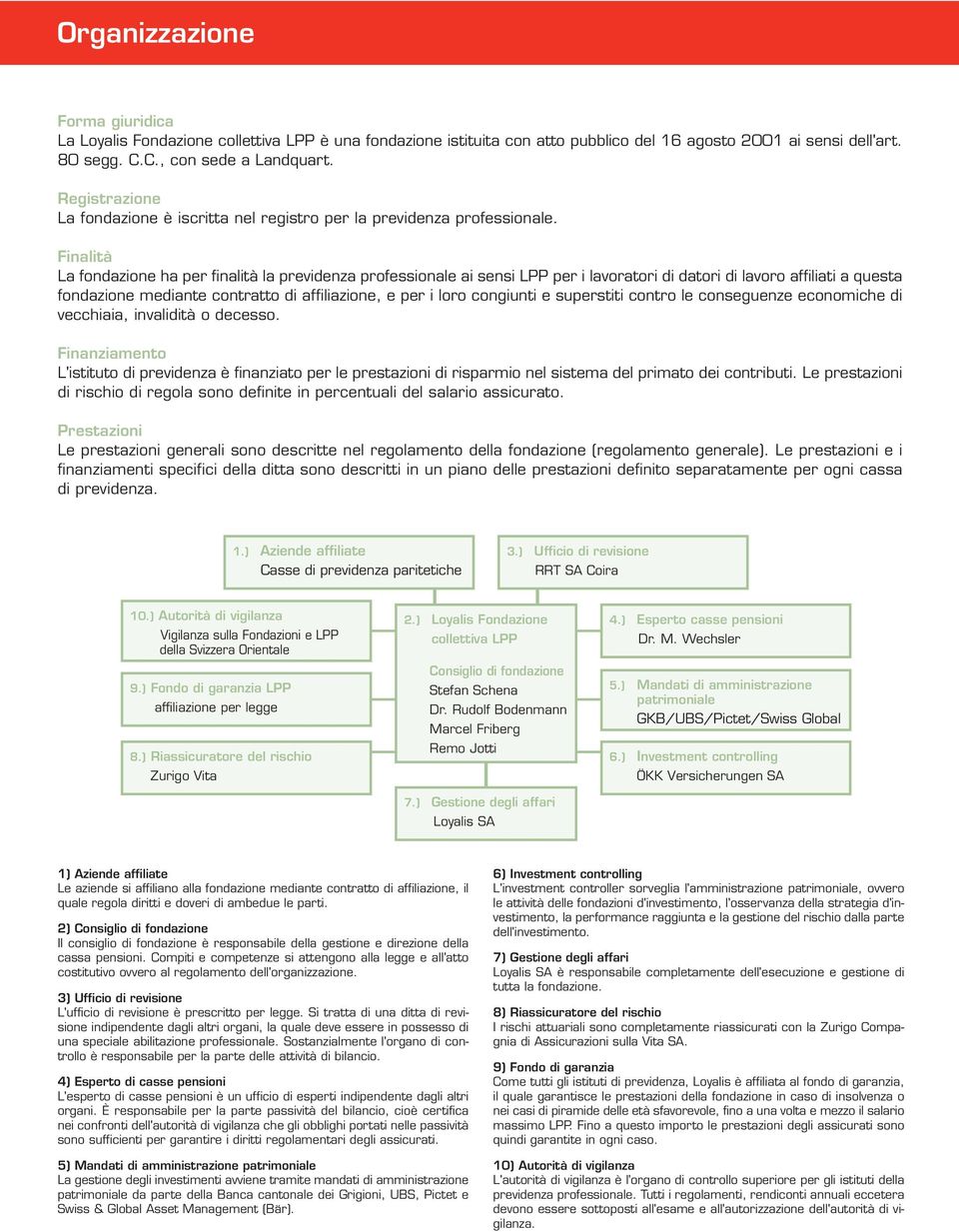 Finalità La fondazione ha per finalità la previdenza professionale ai sensi LPP per i lavoratori di datori di lavoro affiliati a questa fondazione mediante contratto di affiliazione, e per i loro