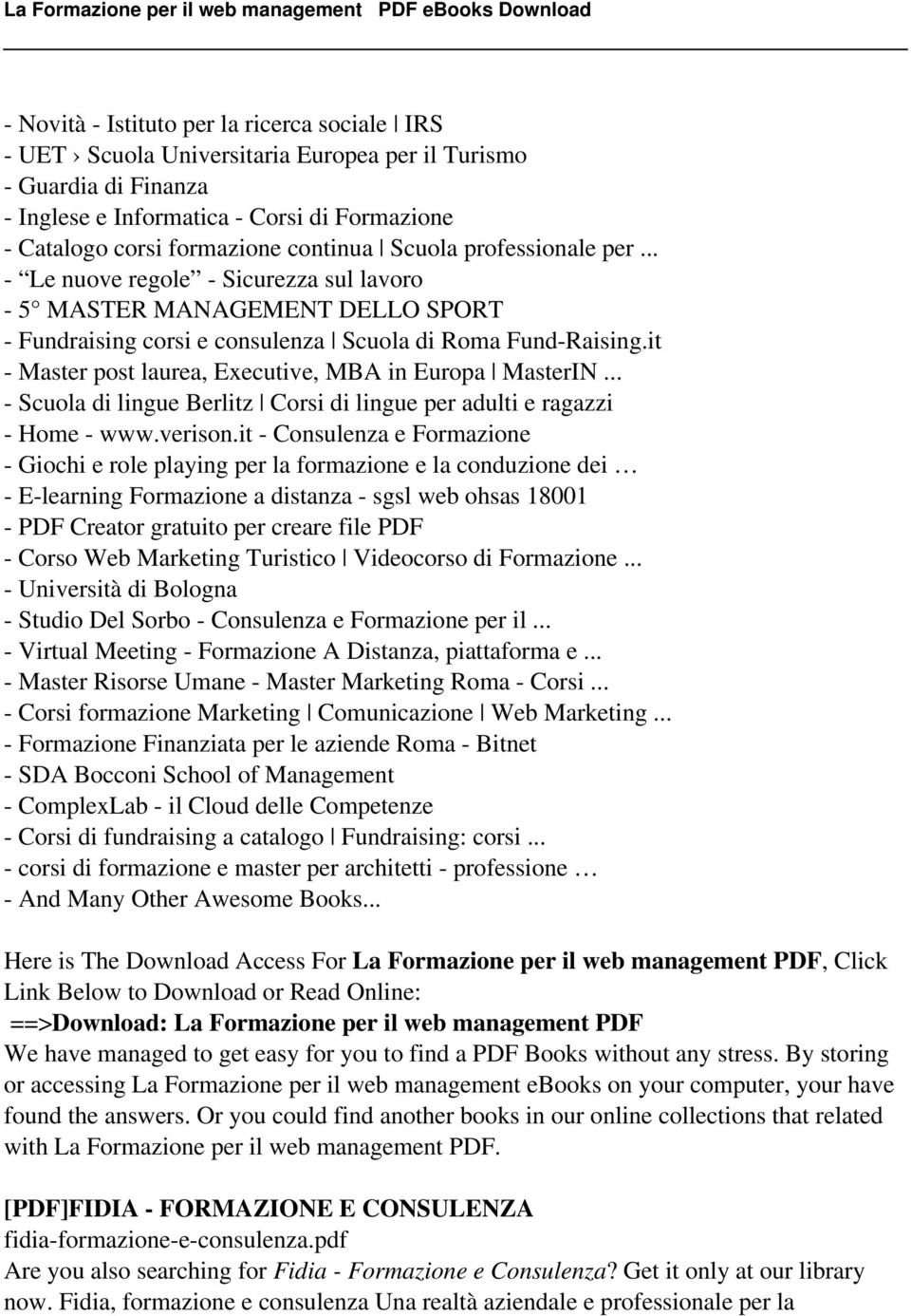 it - Master post laurea, Executive, MBA in Europa MasterIN... - Scuola di lingue Berlitz Corsi di lingue per adulti e ragazzi - Home - www.verison.