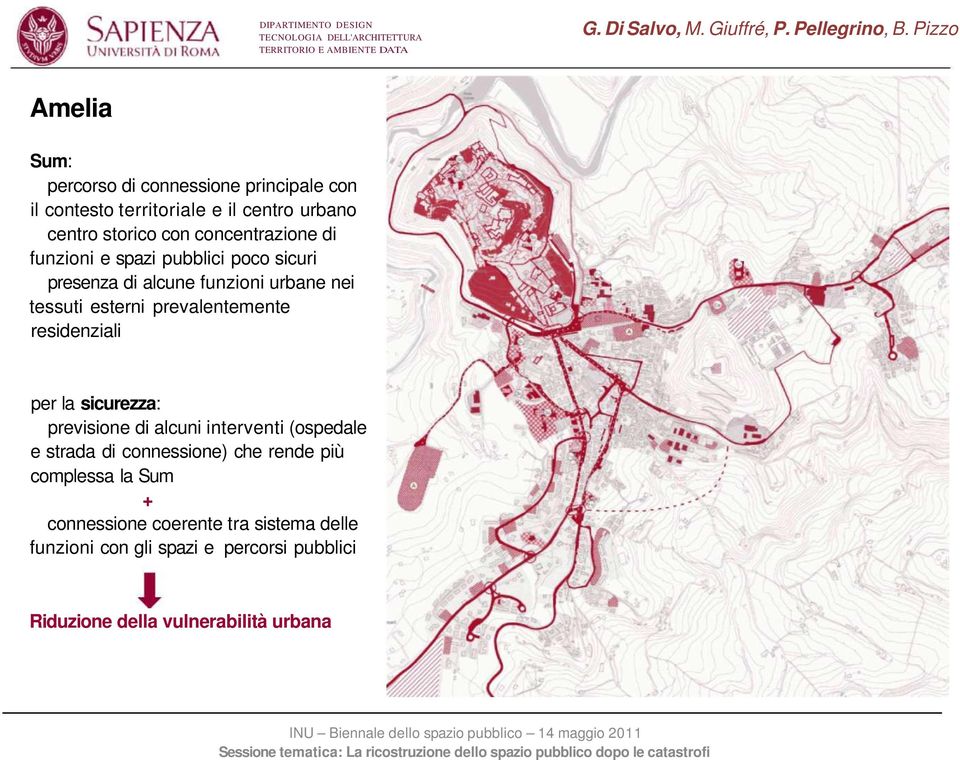 prevalentemente residenziali per la sicurezza: previsione di alcuni interventi (ospedale e strada di connessione) che