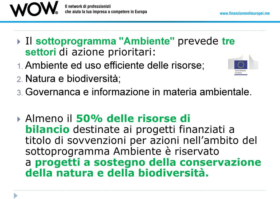 Governanca e informazione in materia ambientale.