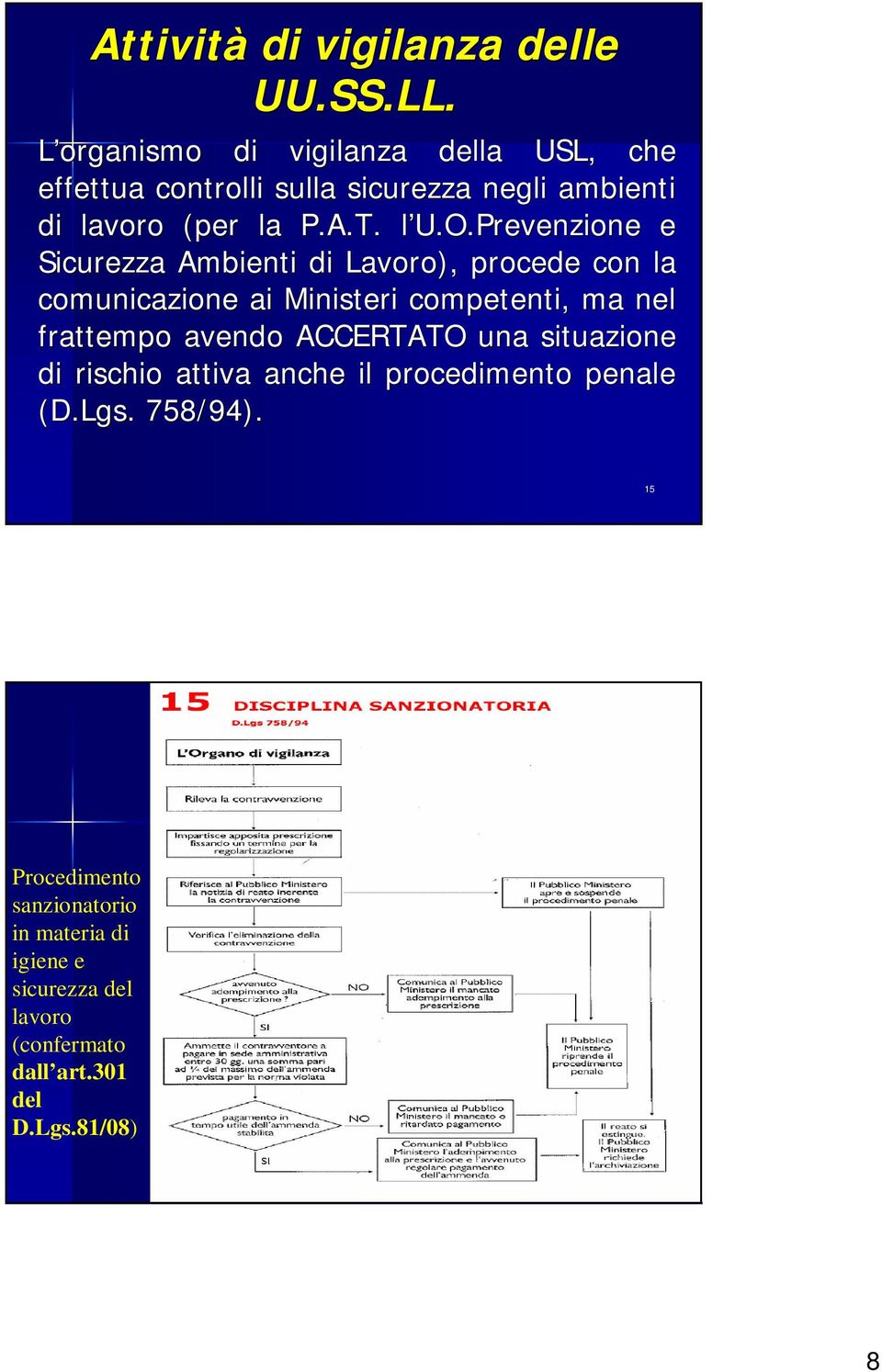 Prevenzione e Sicurezza Ambienti di Lavoro), procede con la comunicazione ai Ministeri competenti, ma nel frattempo avendo