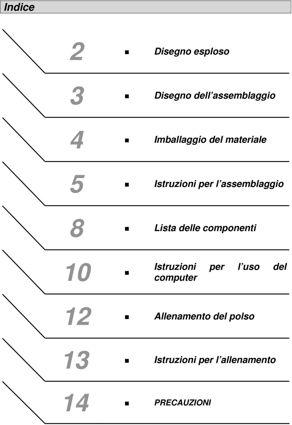 Lista delle componenti 10 Istruzioni per l uso del computer