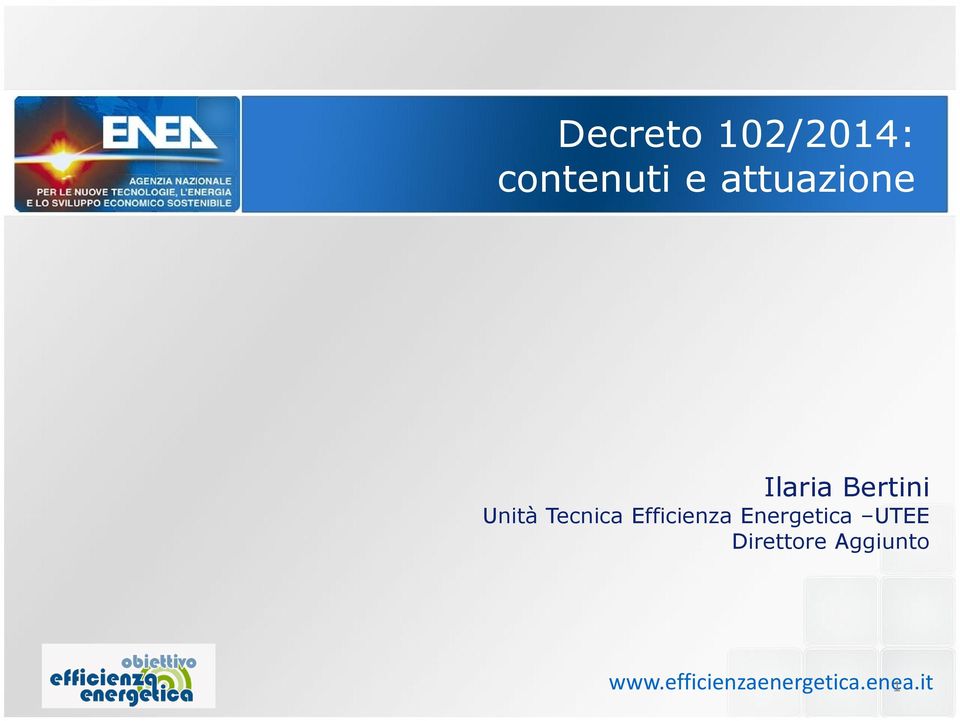 Tecnica Efficienza Energetica UTEE