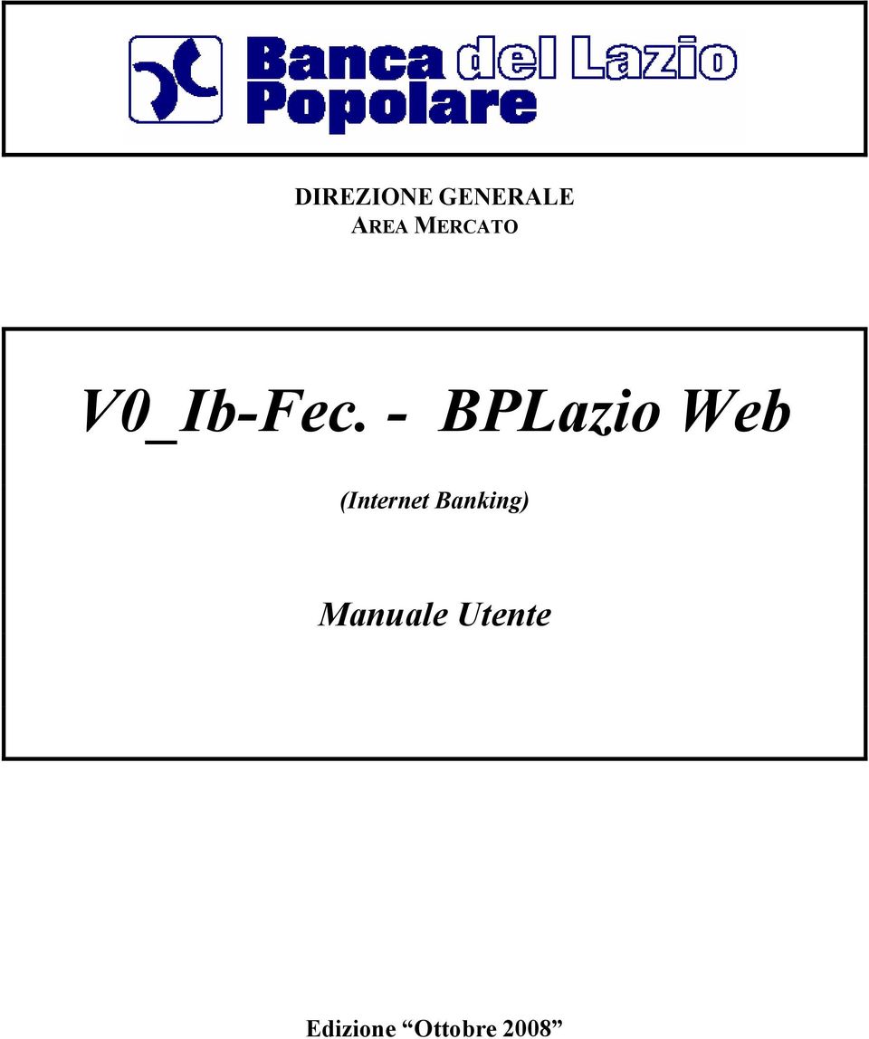 - BPLazio Web (Internet