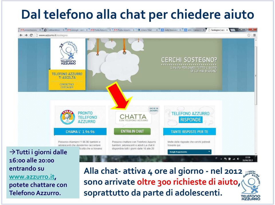 it, potete chattare con Telefono Azzurro.