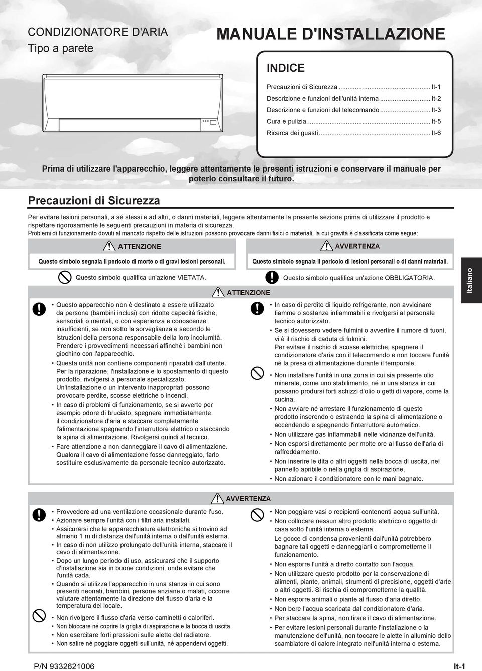 precuzioni in mteri di sicurezz.