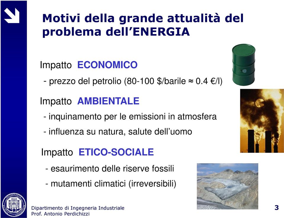 4 /l) Impatto AMBIENTALE - inquinamento per le emissioni in atmosfera -