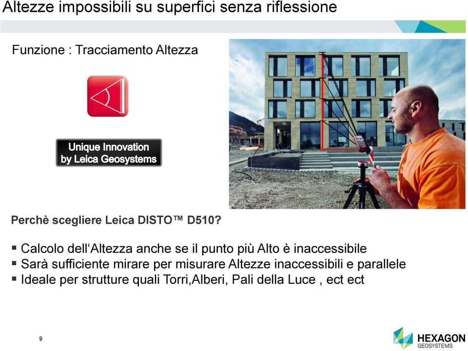 Calcolo dell Altezza anche se il punto più Alto è inaccessibile Sarà