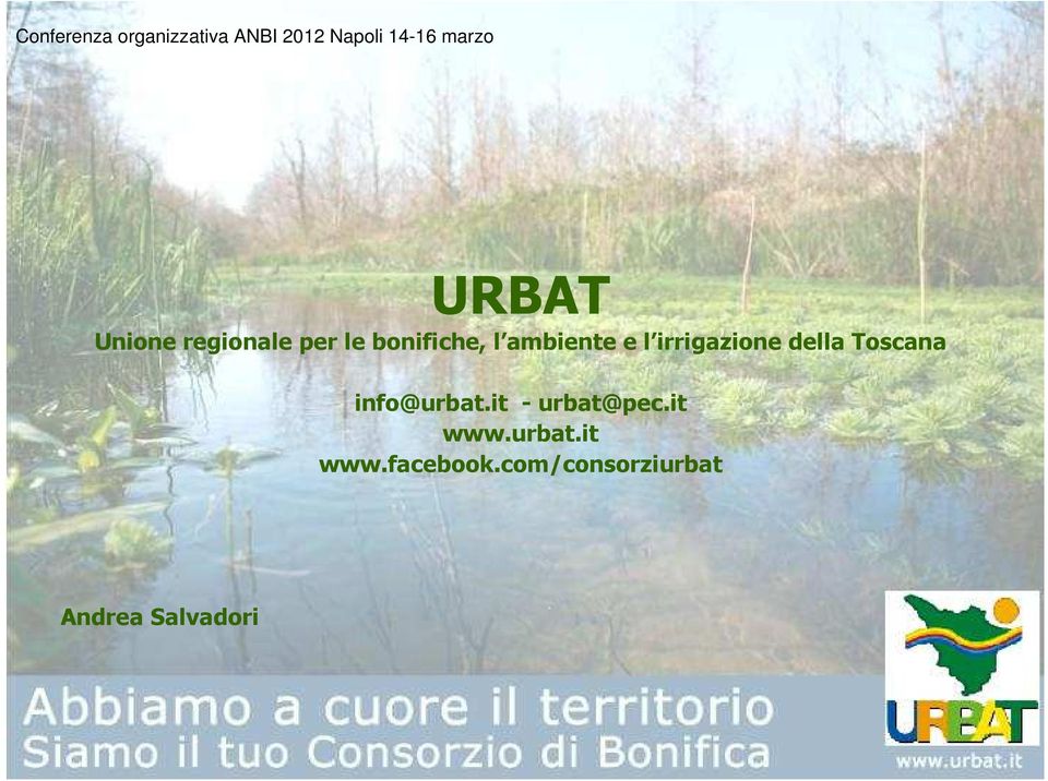 info@urbat.it -urbat@pec.it www.urbat.it www.facebook.