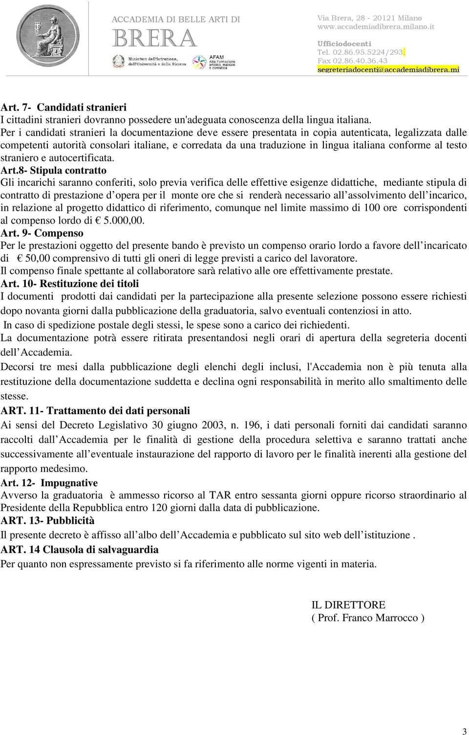 conforme al testo straniero e autocertificata. Art.