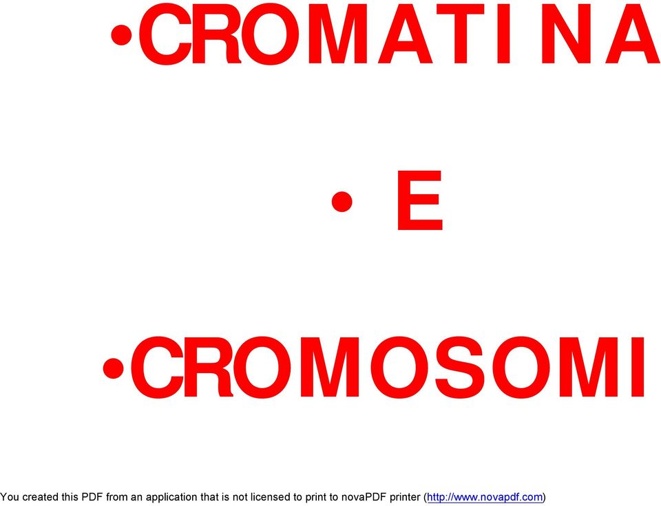 CROMOSOMI