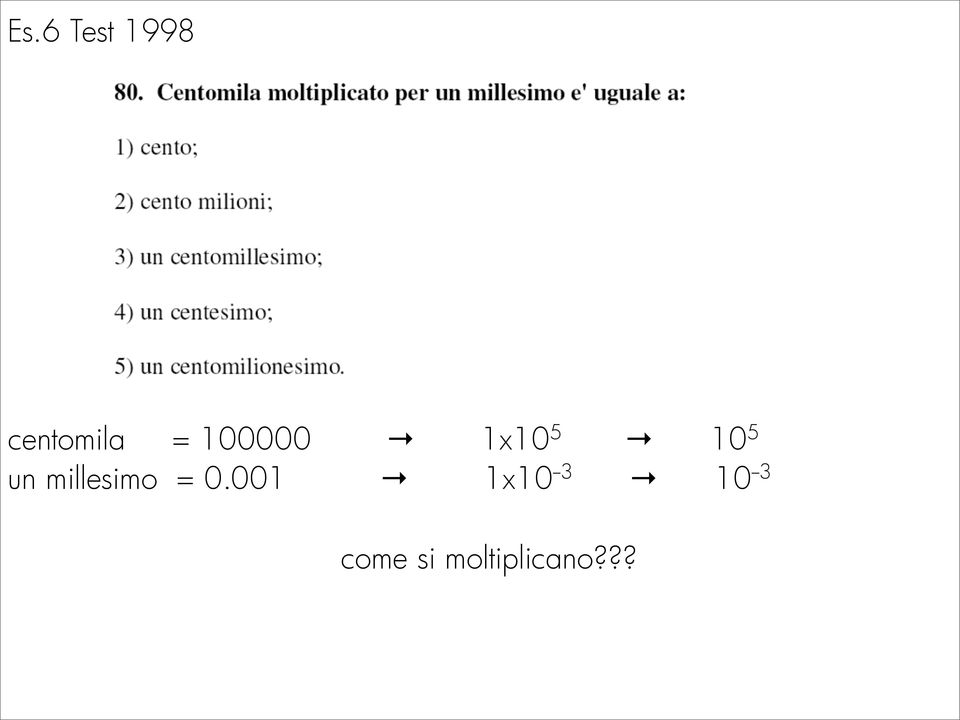 millesimo = 0.