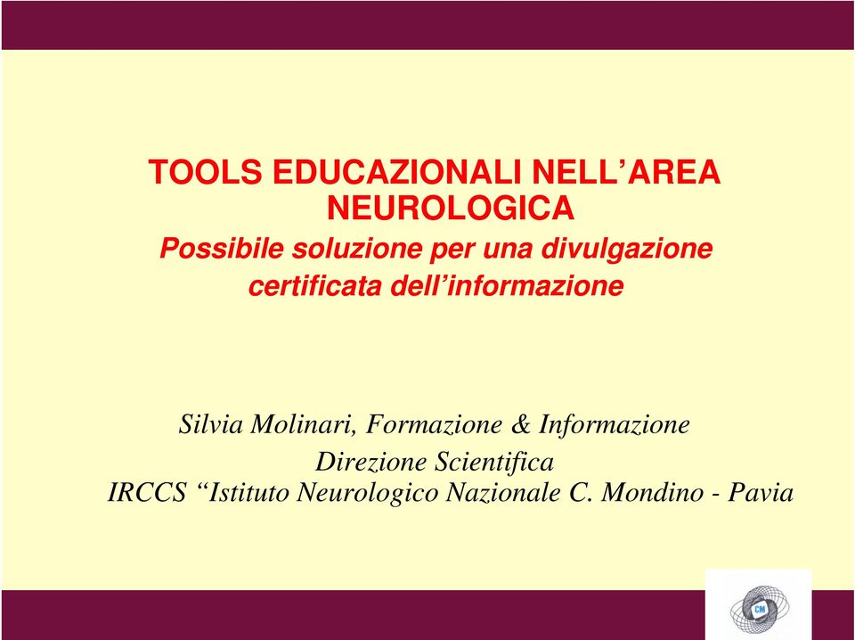 informazione Silvia Molinari, Formazione & Informazione