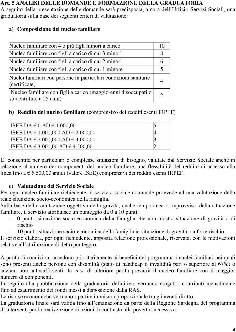 carico di cui 2 minori 6 Nucleo familiare con figli a carico di cui 1 minore 5 Nuclei familiari con persone in particolari condizioni sanitarie (certificate) Nucleo familiare con figli a carico