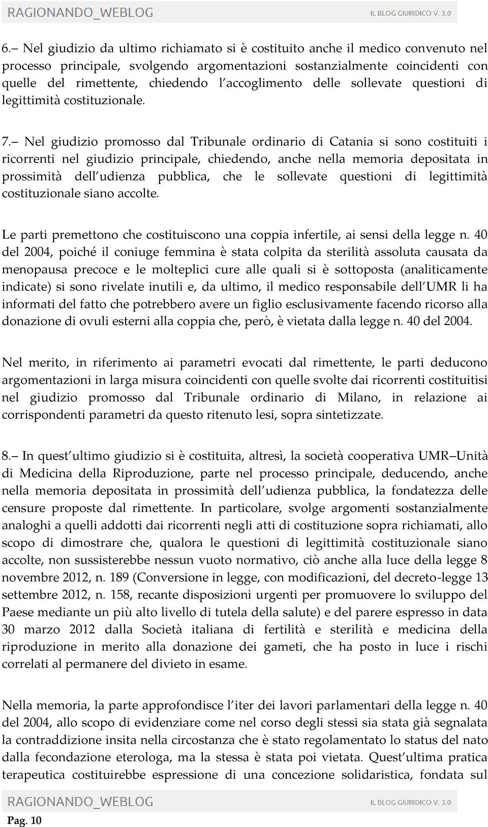 Nel giudizio promosso dal Tribunale ordinario di Catania si sono costituiti i ricorrenti nel giudizio principale, chiedendo, anche nella memoria depositata in prossimità dell udienza pubblica, che le