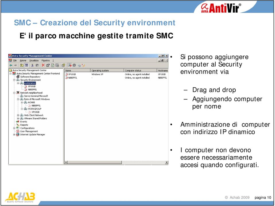 computer per nome Amministrazione di computer con indirizzo IP dinamico I