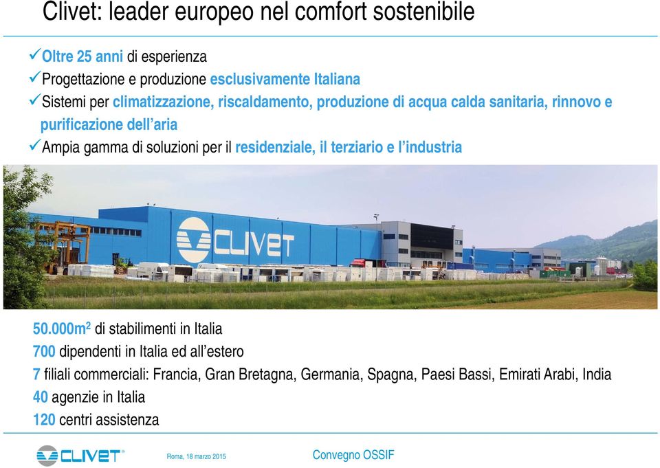 soluzioni per il residenziale, il terziario e l industria 50.