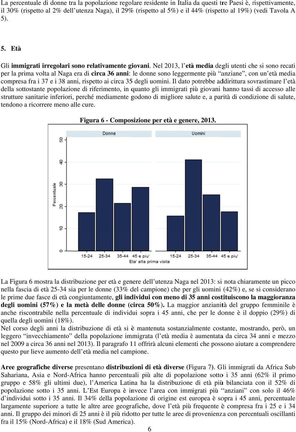 Nel 2013, l etàà media degli utenti che si sono recati per la prima volta al Nagaa era di circa 36 anni: le donne sono leggermente più anziane, con un età media compresa fra i 37 e i 38 anni,